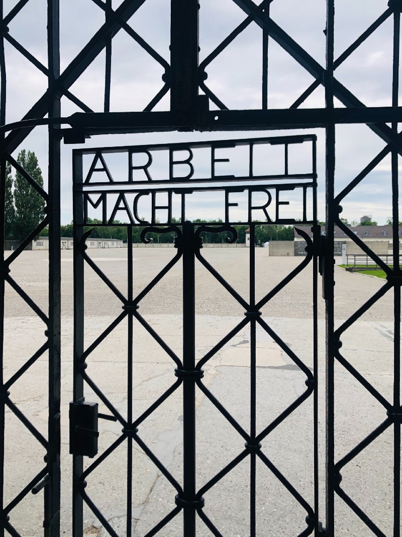Main Gate at Dachau | Arbeit Macht Frei