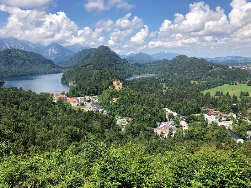 View of the Alps from Neuschwanstein